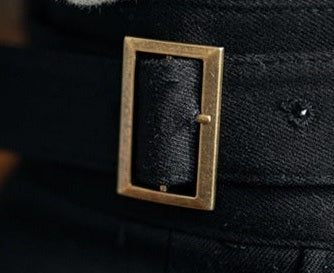 Black Classic Double Buckle Gurkh Pant By Sartorio Nero