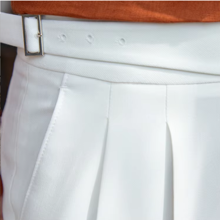 Whiteclassic Double Buckle Gurkh Pant By Sartorio Nero