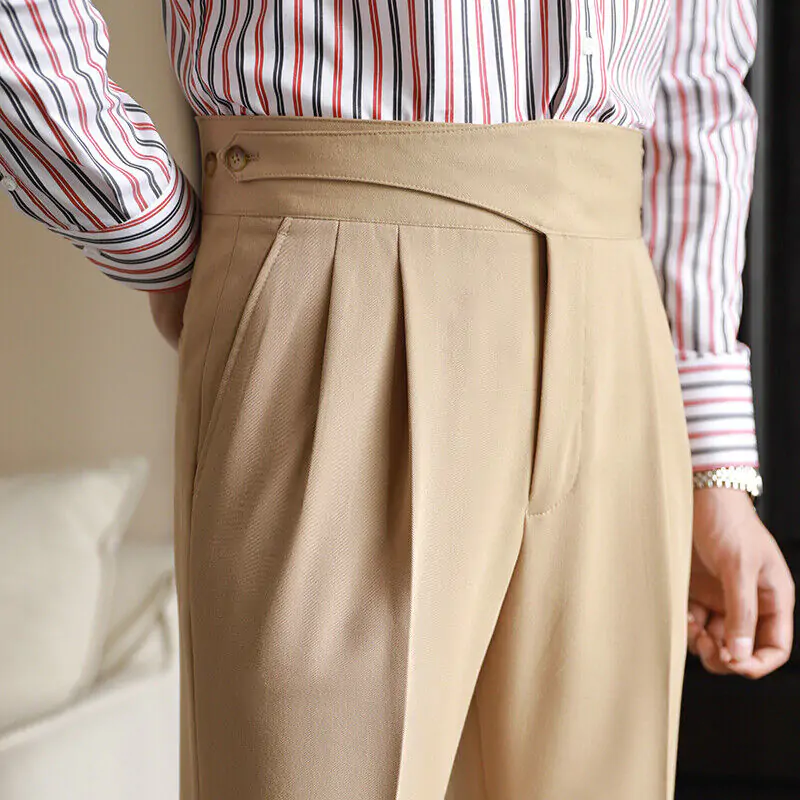 Beige Classic Double Button Gurkh Pant By Sartorio Nero