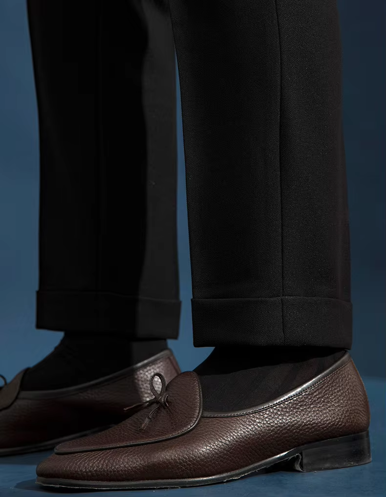 Black Flap Signature Gurkha Pant By Sartorio Nero