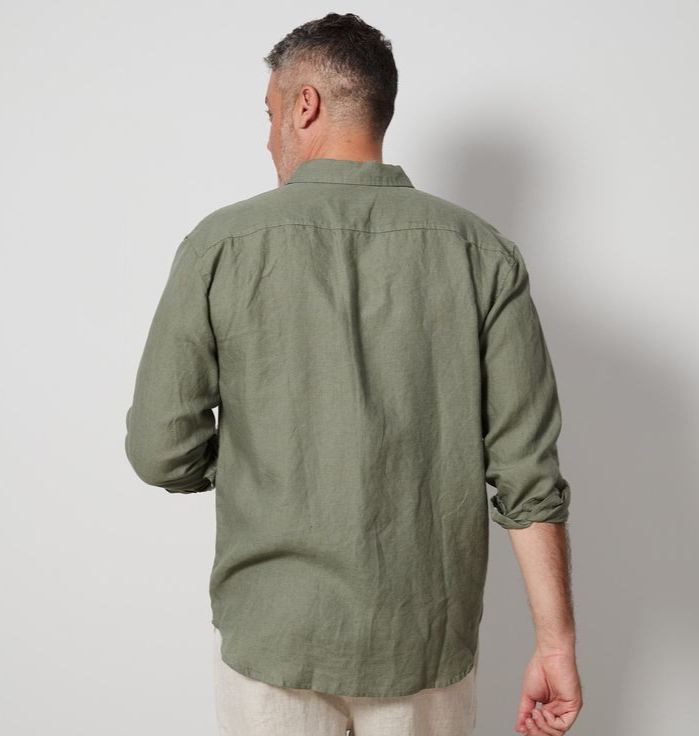 The Olive Riviera Linen Shirt