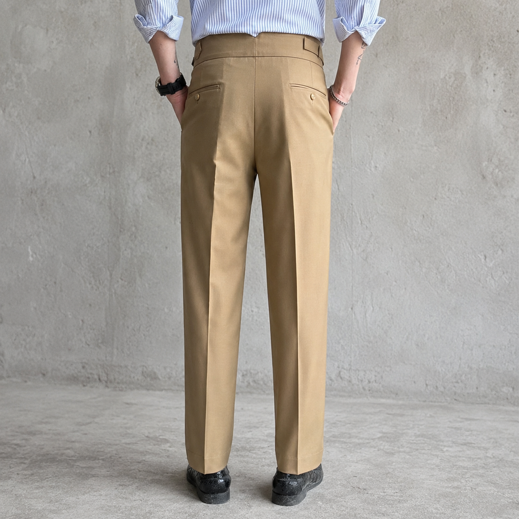 Beige Exotic Gurkha Pant By Sartorio Nero