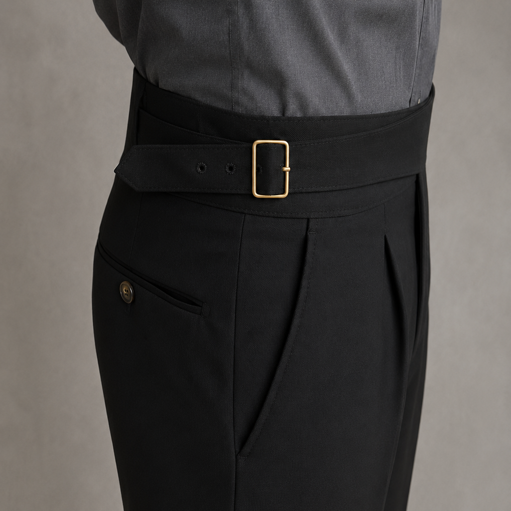 Black Exotic Gurkha Pant By Sartorio Nero