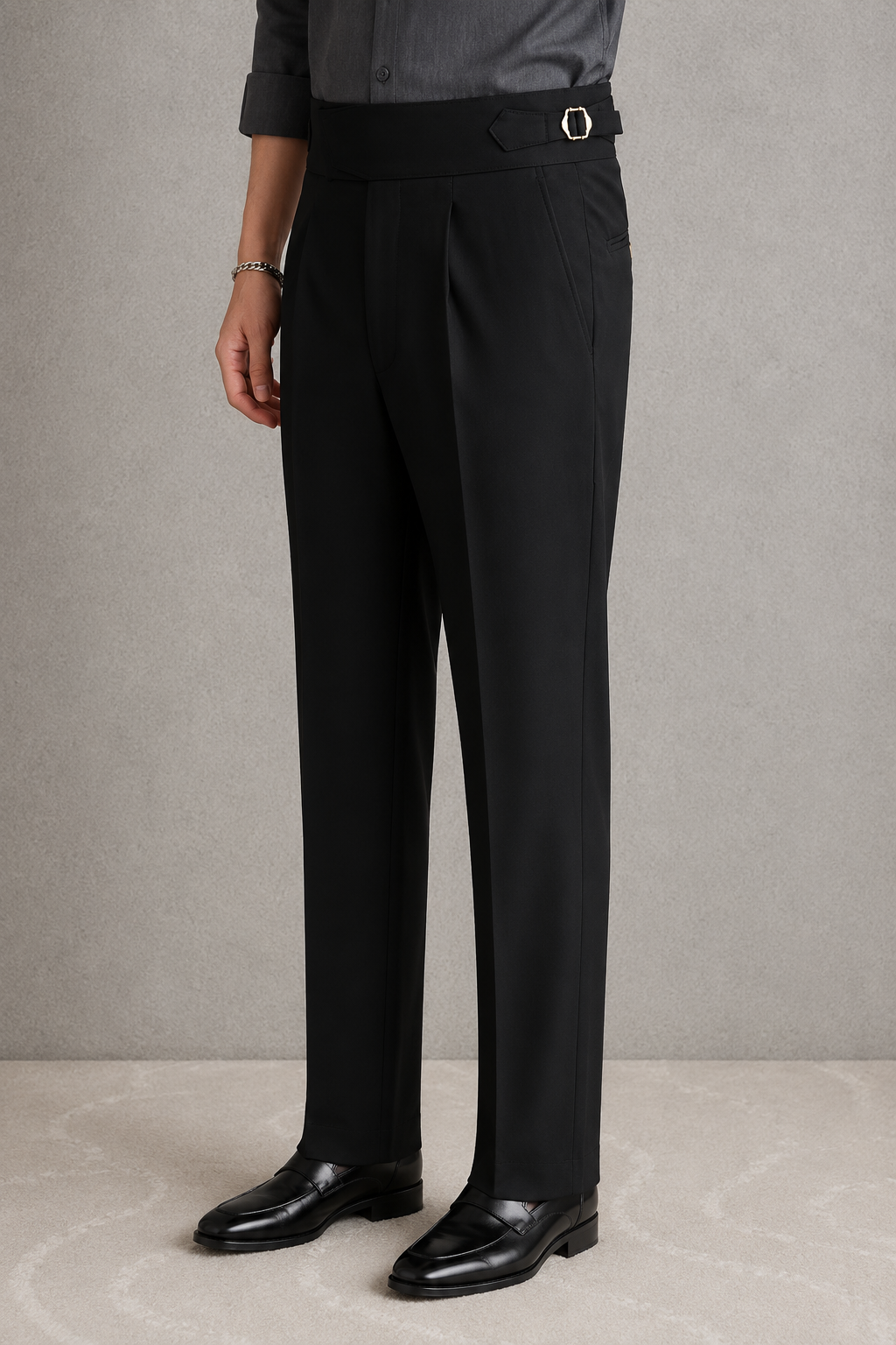Black Exotic Gurkha Pant By Sartorio Nero